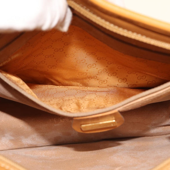 GUCCI Shoulder Bag Canvas Beige 001 23 1036 Auth ep4601