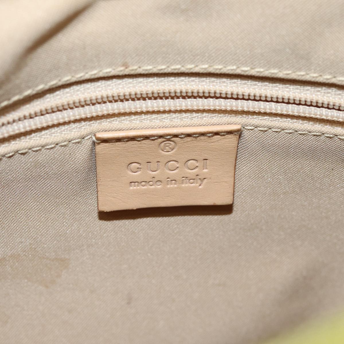 GUCCI GG Canvas Shoulder Bag Yellow 001 3386 1705 Auth ep4612