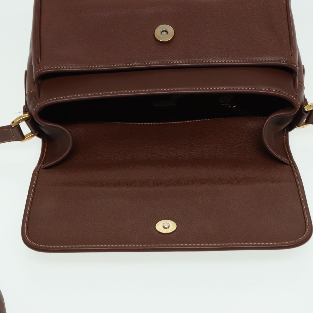 GUCCI Shoulder Bag Leather Brown 001 14 0925 Auth ep4642