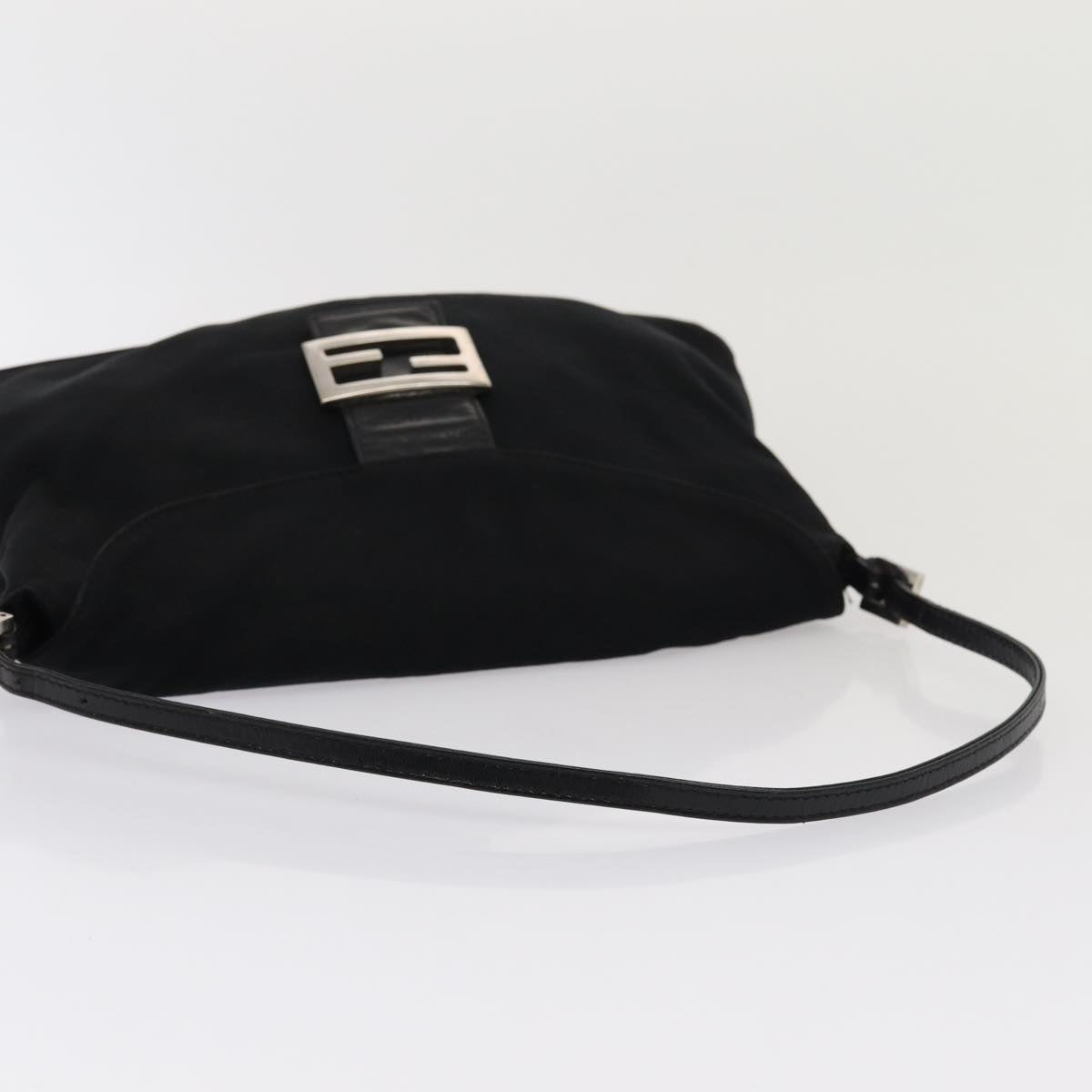 FENDI Shoulder Bag Nylon Black Auth ep4648