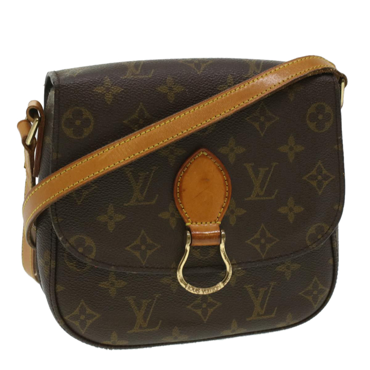 LOUIS VUITTON Monogram Saint Cloud MM Shoulder Bag M51243 LV Auth ep465