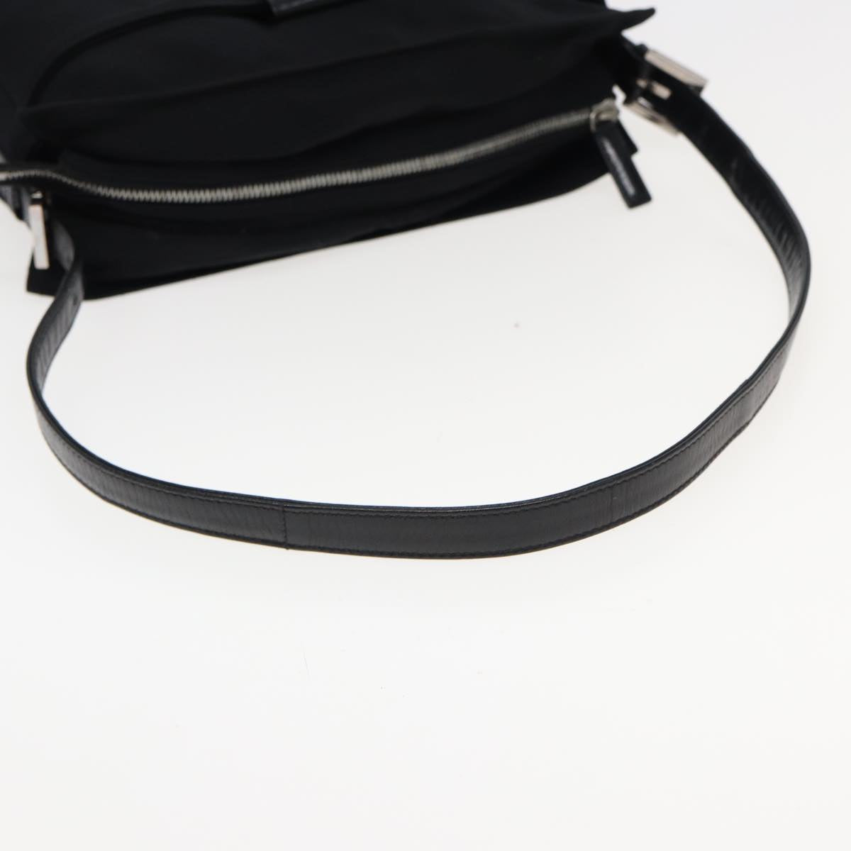 FENDI Shoulder Bag Nylon Black Auth ep4669