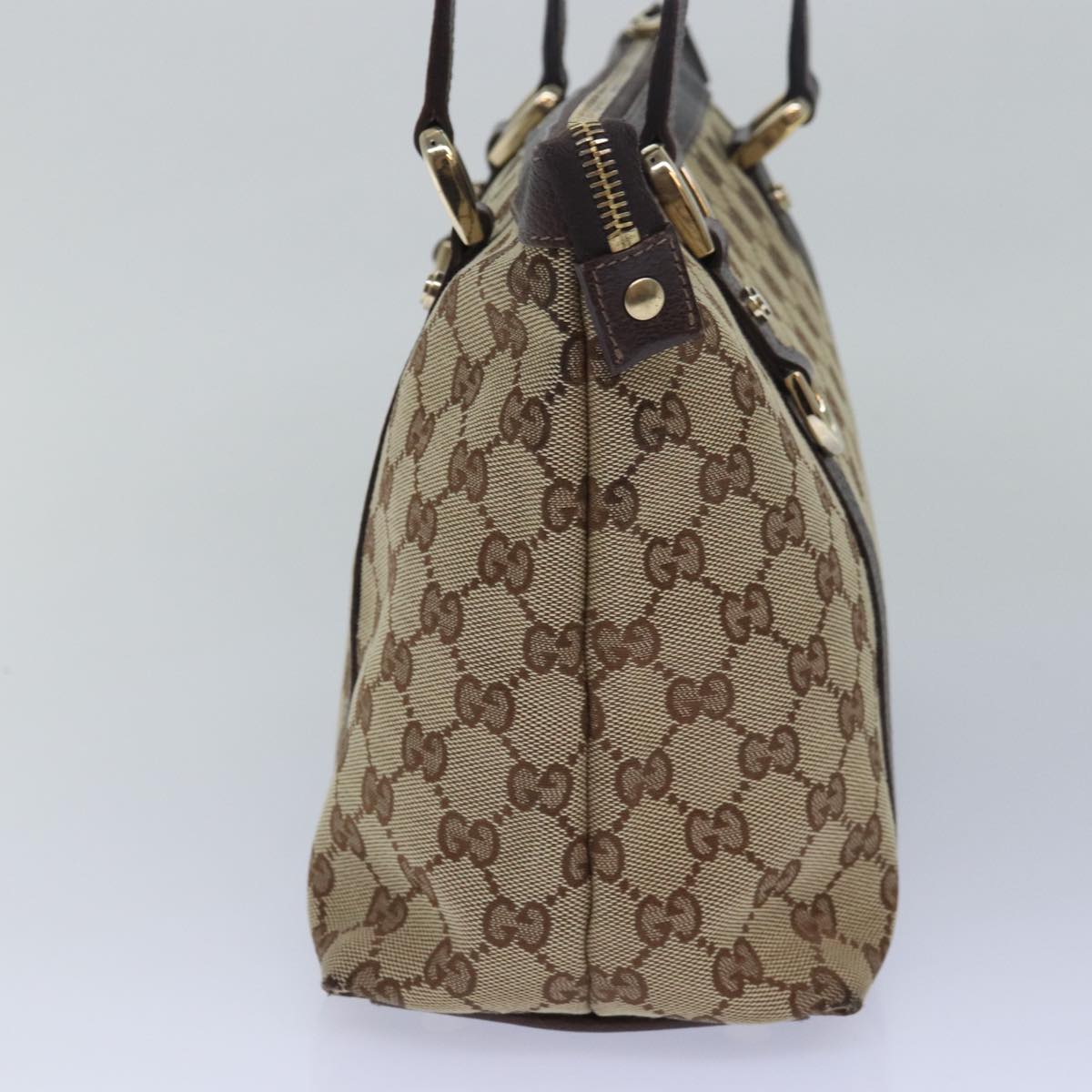 GUCCI GG Canvas Tote Bag Beige 141470 Auth ep4679