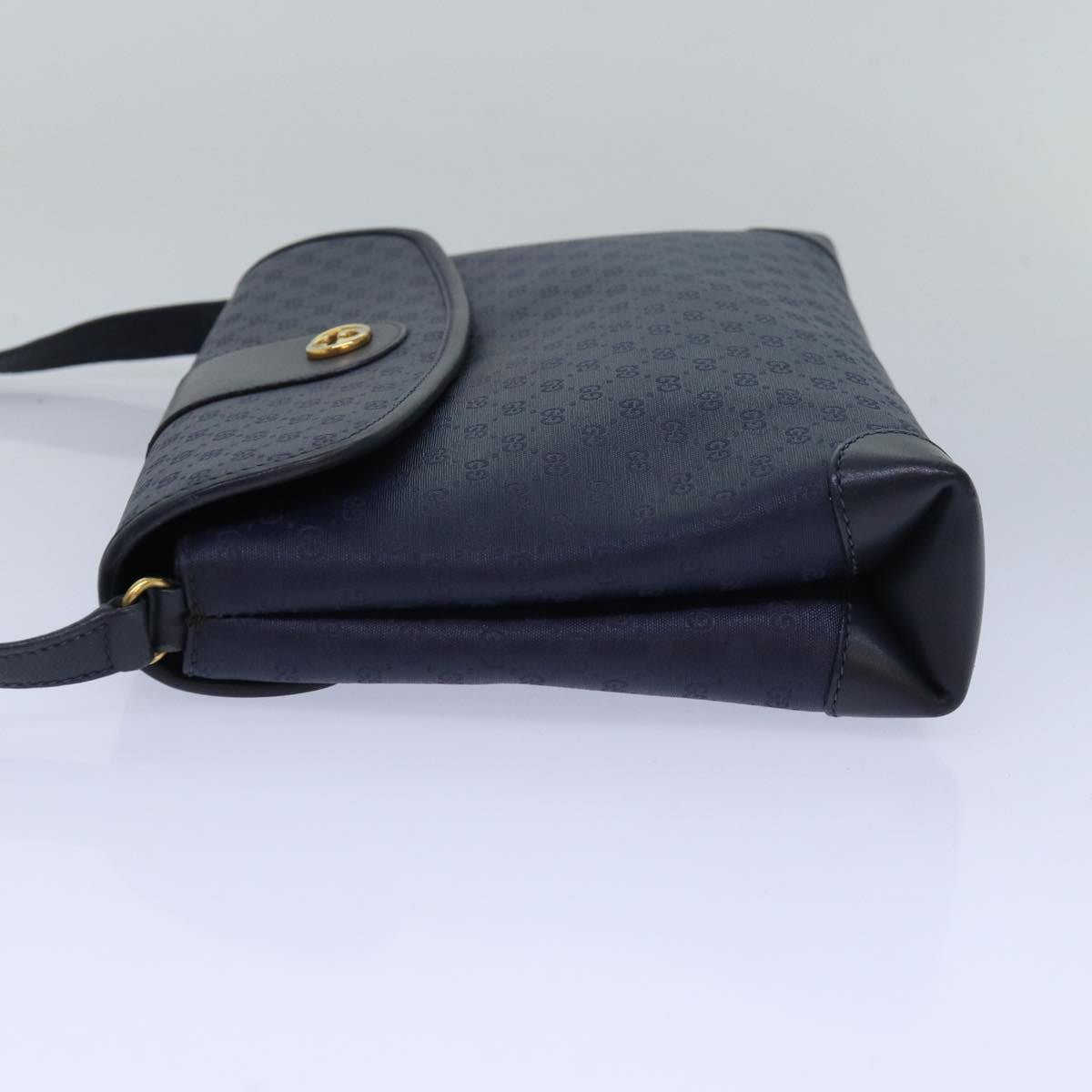 GUCCI Micro GG Supreme Shoulder Bag Navy 001 14 5364 Auth ep4687