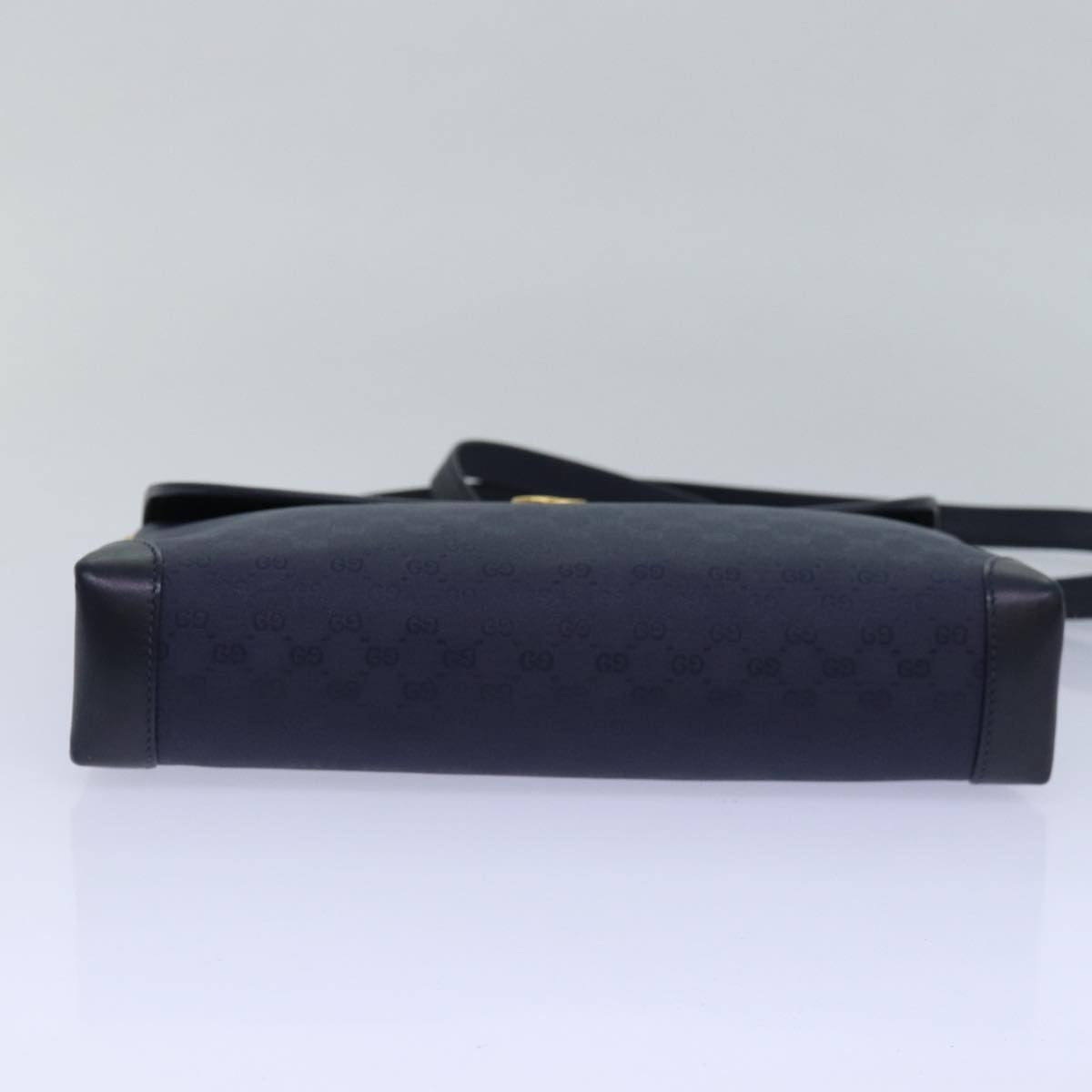 GUCCI Micro GG Supreme Shoulder Bag Navy 001 14 5364 Auth ep4687