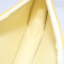LOUIS VUITTON Vernis Lexington Accessory Pouch Lime Yellow M91058 LV Auth ep4712-18