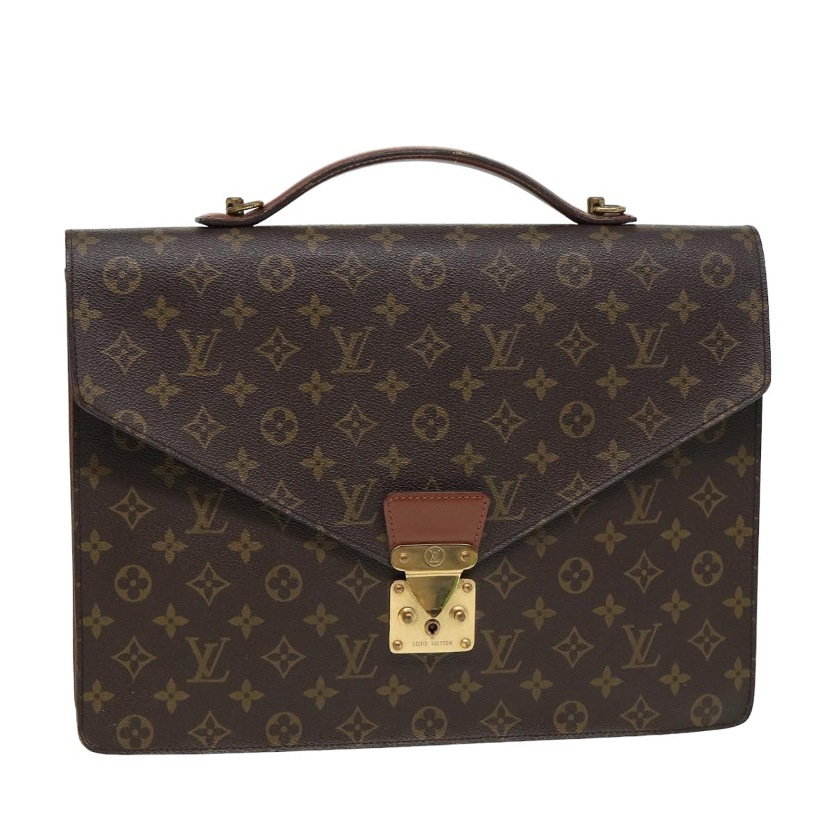 LOUIS VUITTON Monogram Porte Documents Bandouliere Bag M53338 LV Auth ep4714