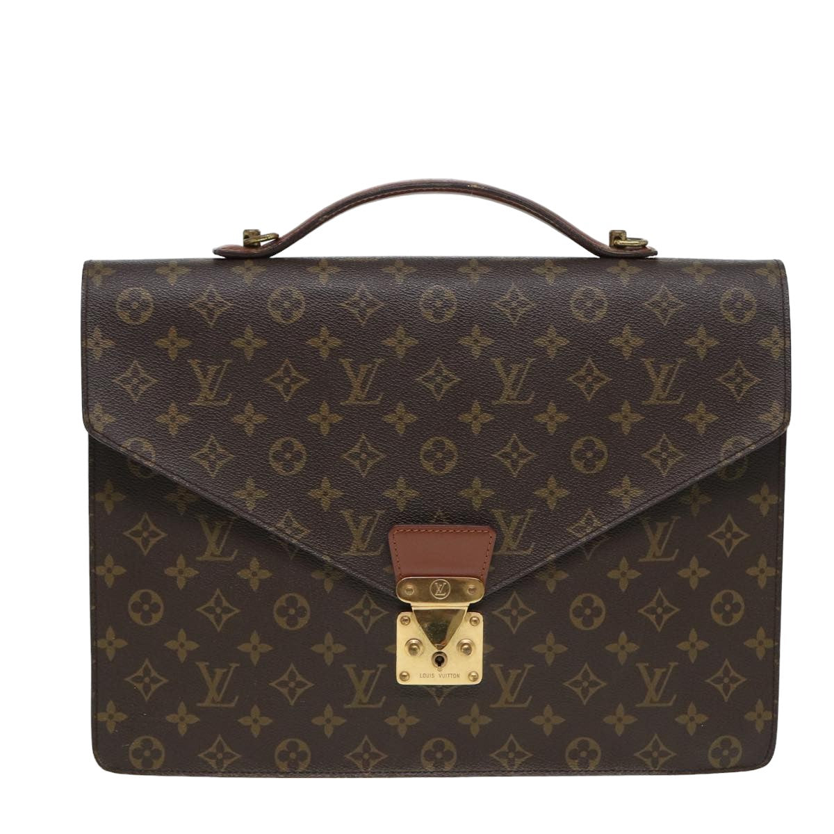 LOUIS VUITTON Monogram Porte Documents Bandouliere Bag M53338 LV Auth ep4714