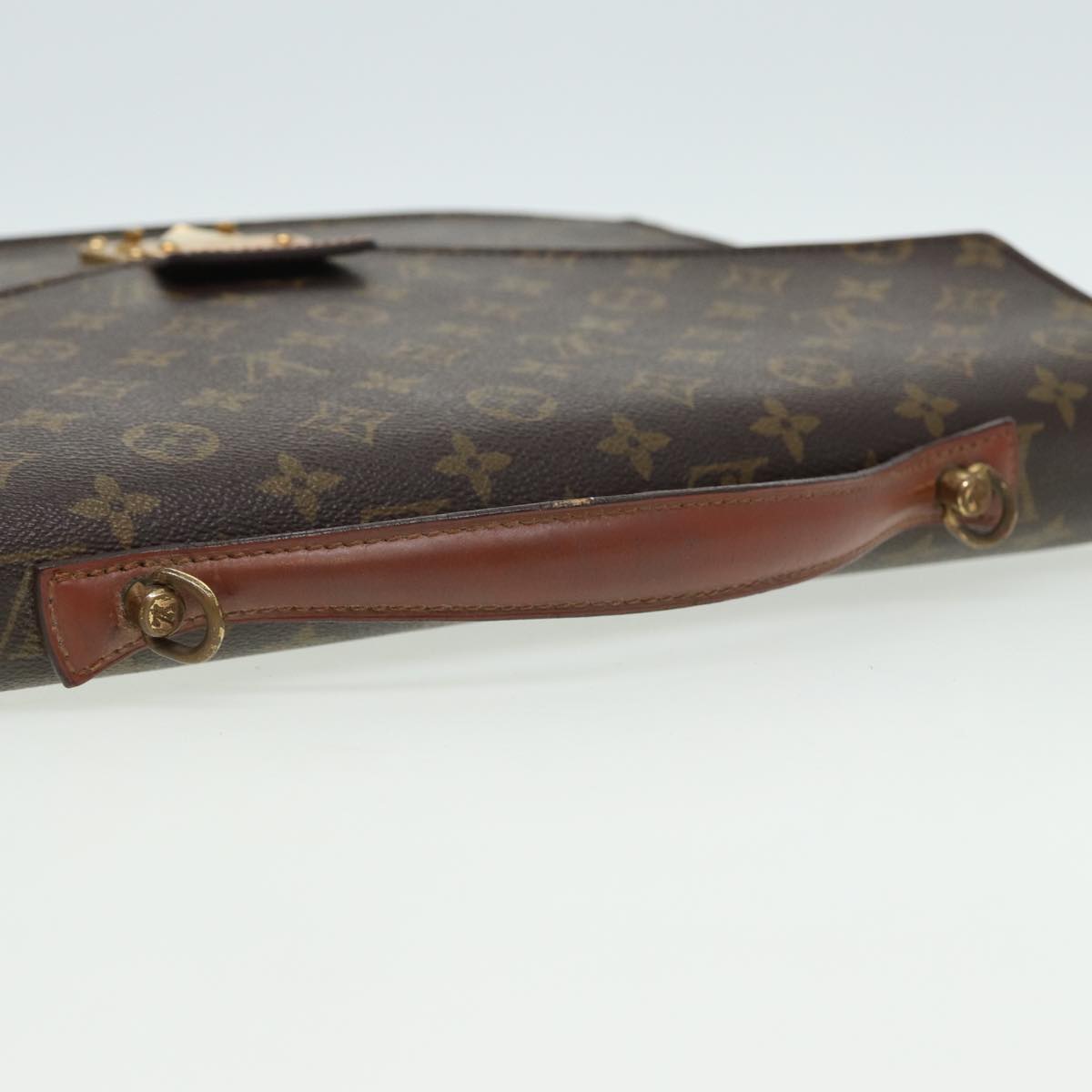 LOUIS VUITTON Monogram Porte Documents Bandouliere Bag M53338 LV Auth ep4714