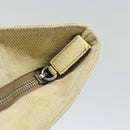 PRADA Hand Bag Canvas Beige Auth ep4722-9