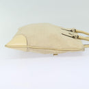 PRADA Hand Bag Canvas Beige Auth ep4722-4