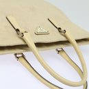PRADA Hand Bag Canvas Beige Auth ep4722-14