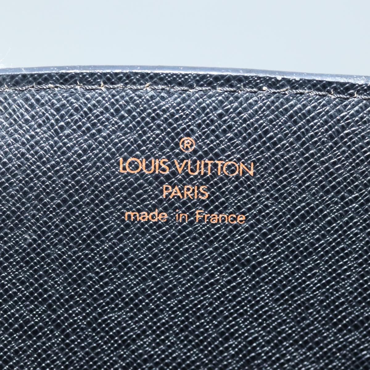 LOUIS VUITTON Epi Bicolor Varenne Hand Bag Black Blue M52385 LV Auth ep4727