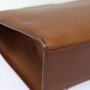 Burberrys Hand Bag Leather 2way Brown Auth ep4729-15