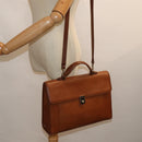 Burberrys Hand Bag Leather 2way Brown Auth ep4729-24