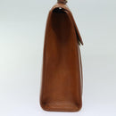 Burberrys Hand Bag Leather 2way Brown Auth ep4729-3