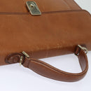 Burberrys Hand Bag Leather 2way Brown Auth ep4729-6