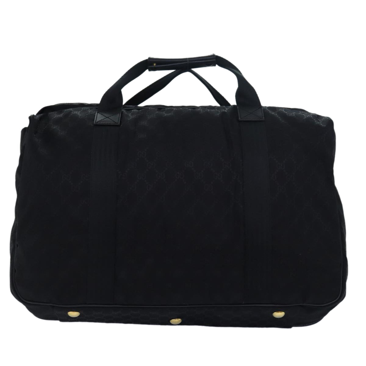 GUCCI GG Canvas Travel Case Boston Bag Black 012 1095 3674 Auth ep4732