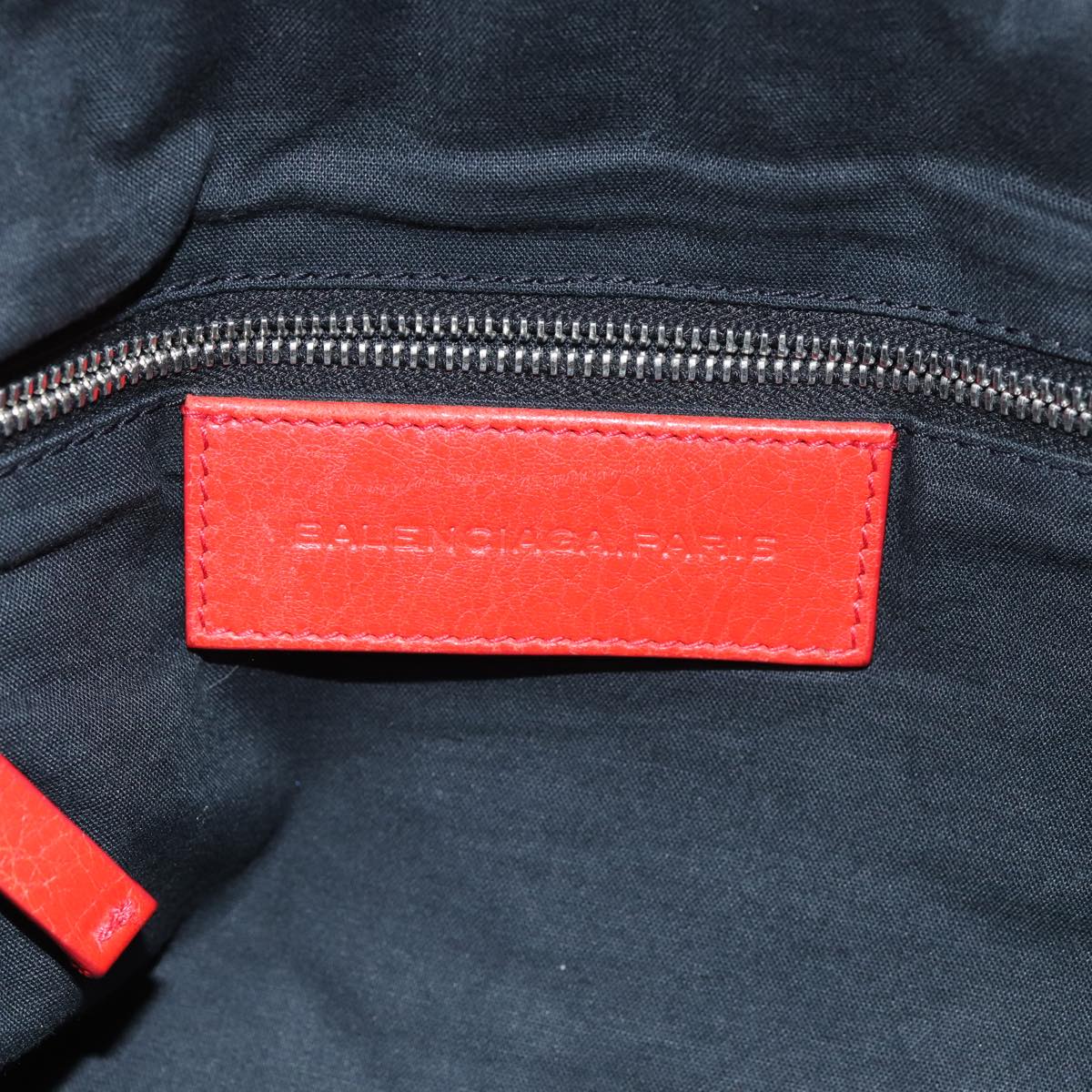 BALENCIAGA Classic Arena Hand Bag Leather Red 310939 Auth ep4741