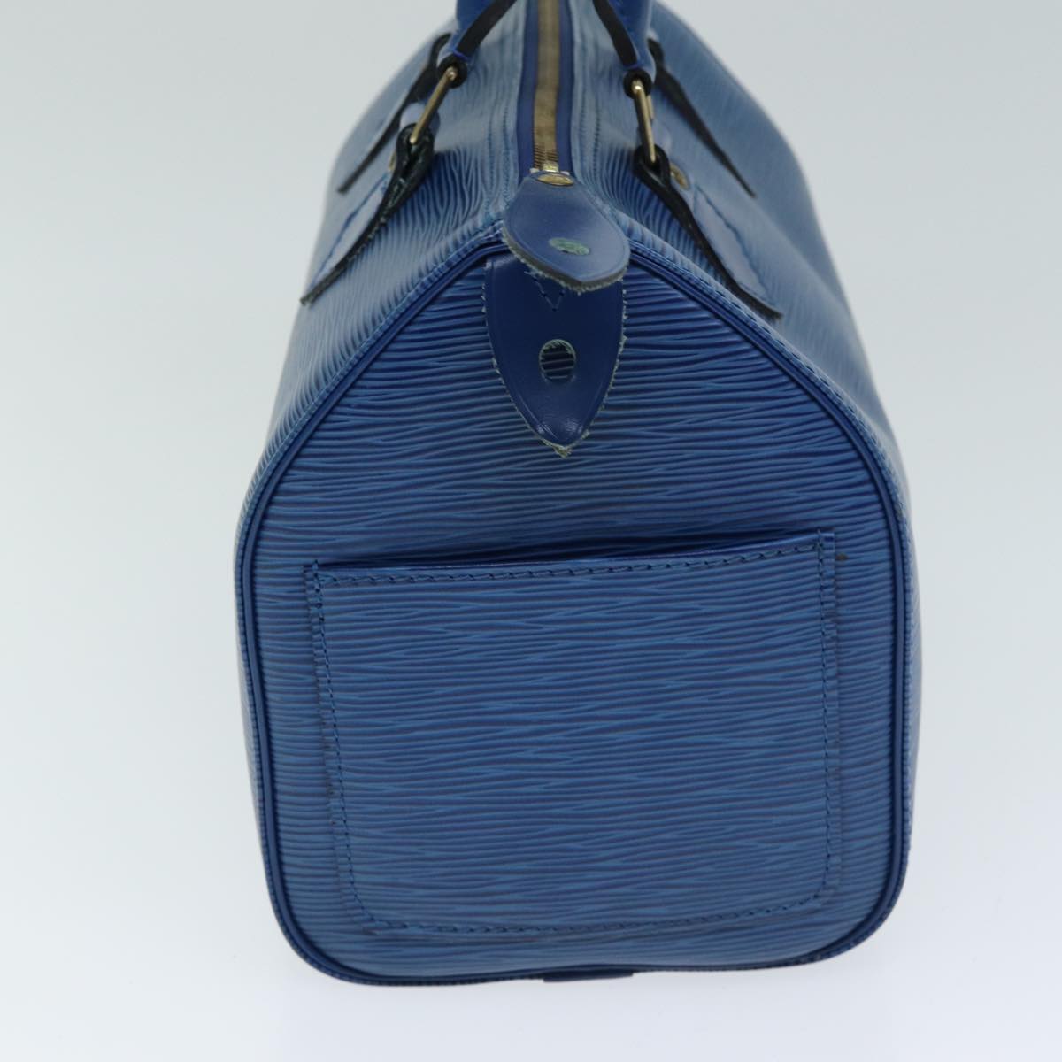 LOUIS VUITTON Epi Speedy 25 Hand Bag Toledo Blue M43015 LV Auth ep4761