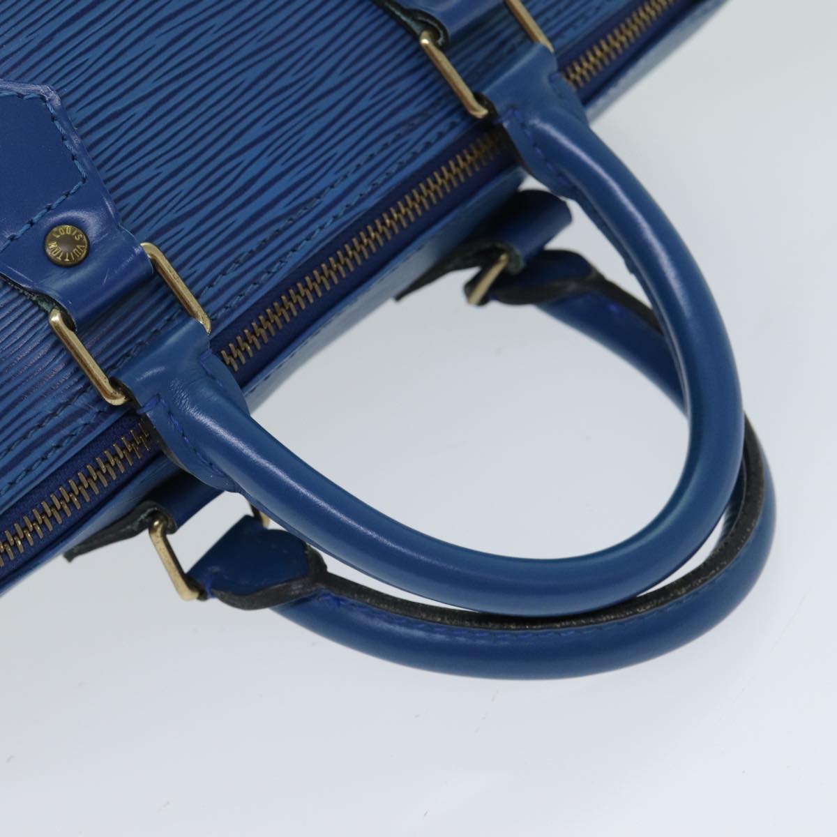 LOUIS VUITTON Epi Speedy 25 Hand Bag Toledo Blue M43015 LV Auth ep4761