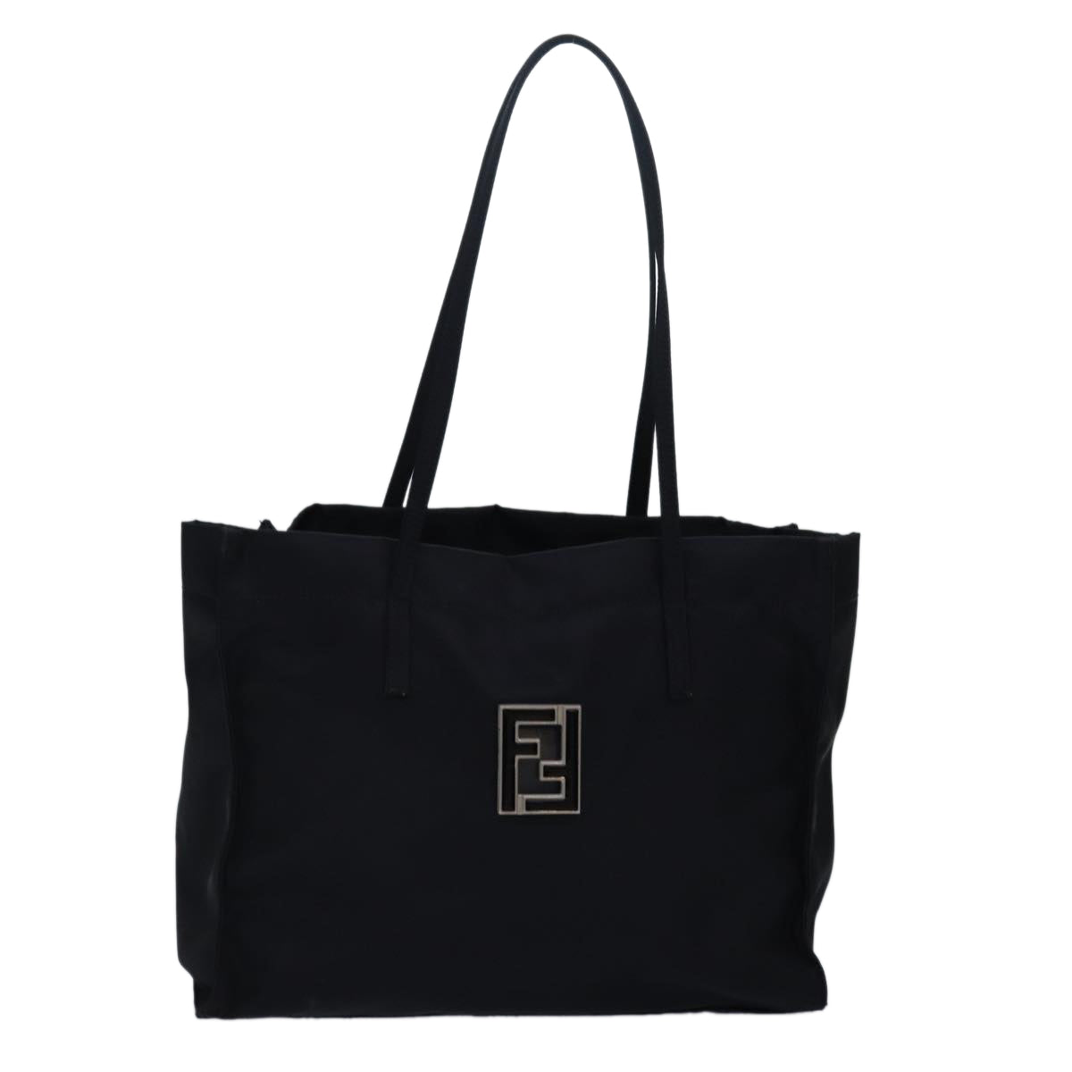 FENDI Tote Bag Nylon Black Auth ep4780