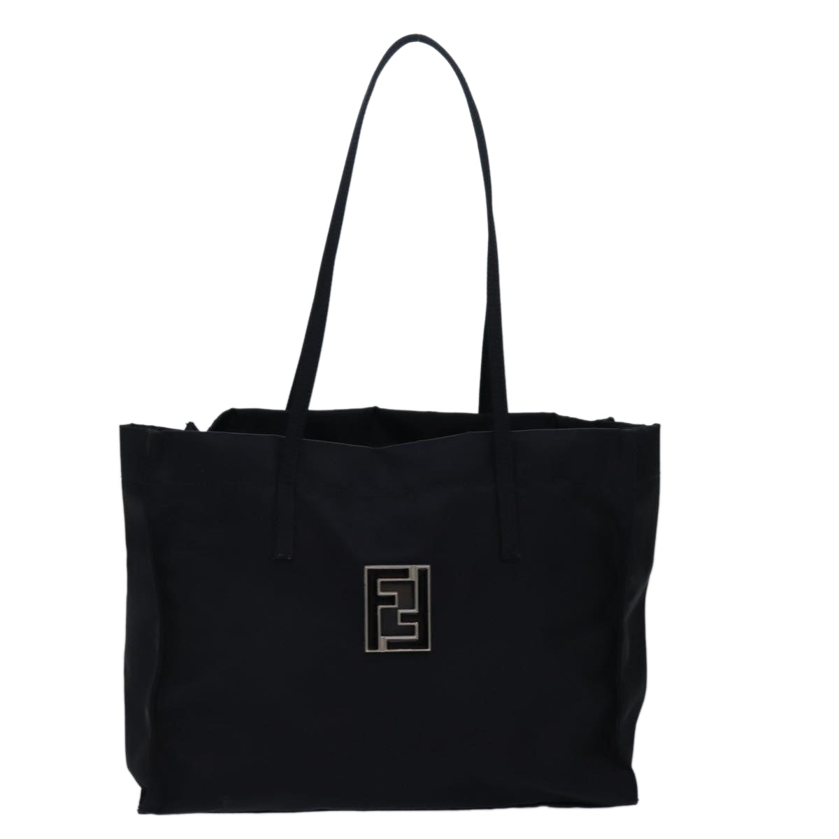 FENDI Tote Bag Nylon Black Auth ep4780