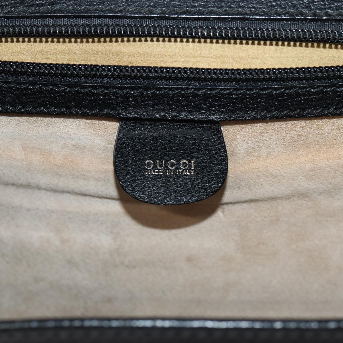 GUCCI Business Bag Leather 2way Black Auth ep4781