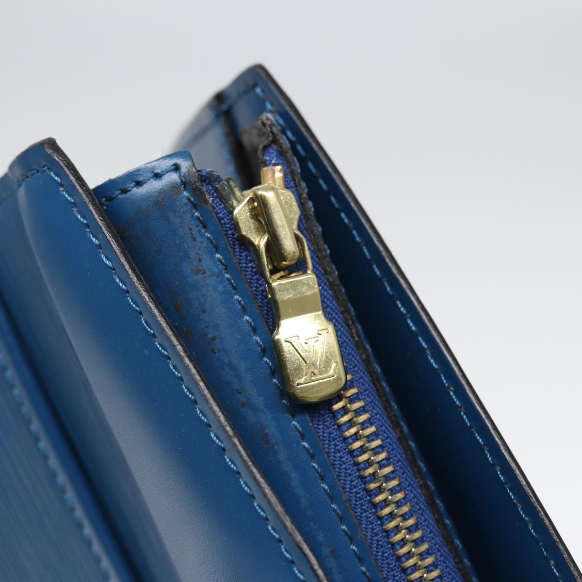 LOUIS VUITTON Epi Riviera Hand Bag Blue M48185 LV Auth ep4782