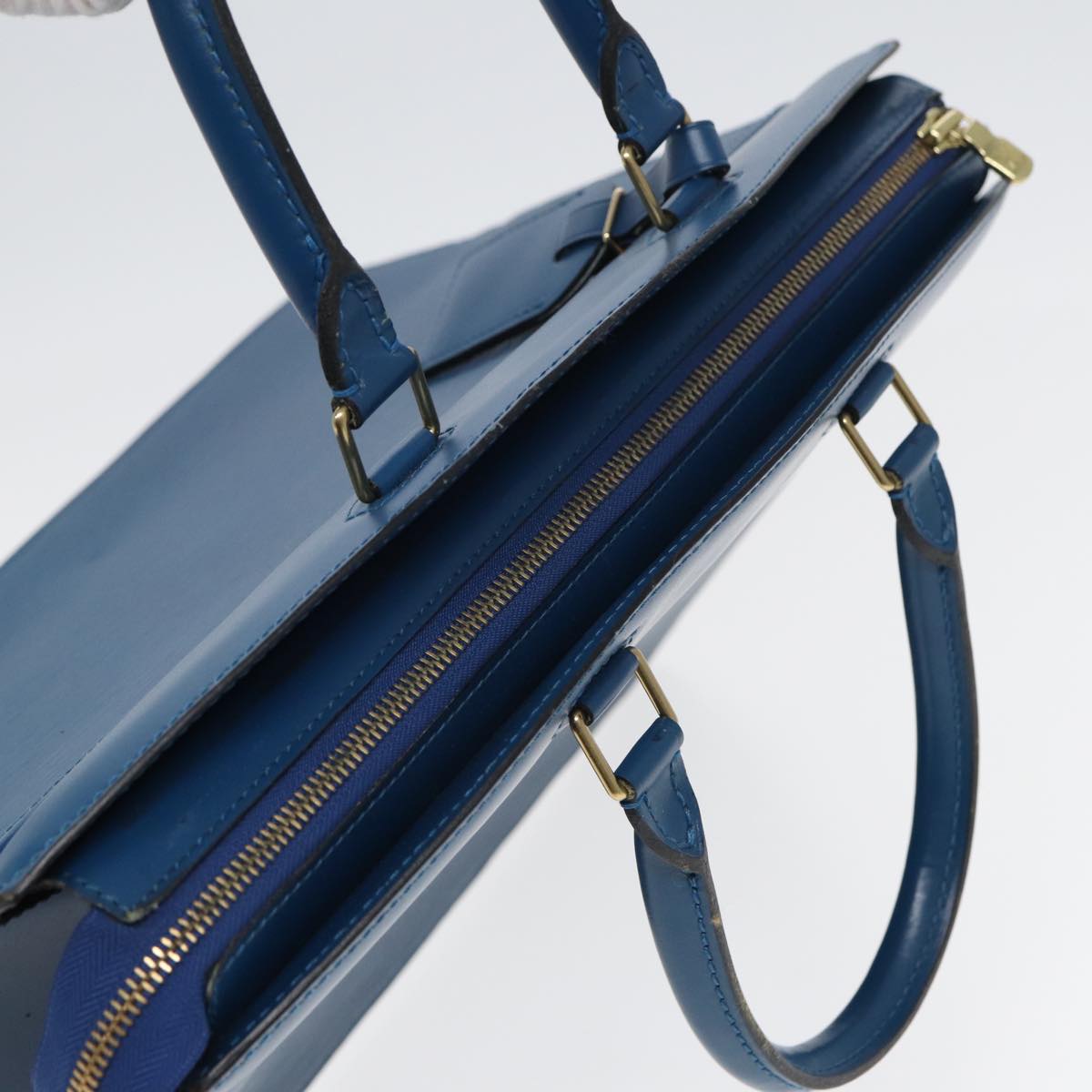 LOUIS VUITTON Epi Riviera Hand Bag Blue M48185 LV Auth ep4782