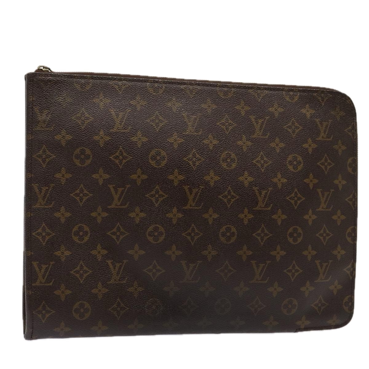 LOUIS VUITTON Monogram Posh Documents Clutch Bag M53456 LV Auth ep4785