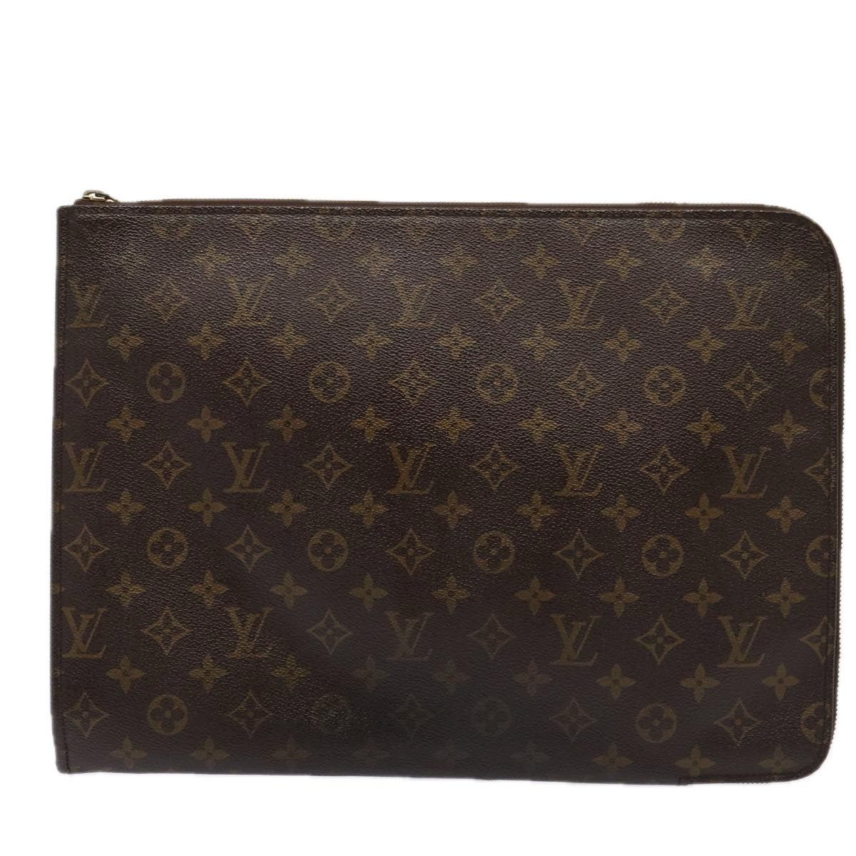 LOUIS VUITTON Monogram Posh Documents Clutch Bag M53456 LV Auth ep4785