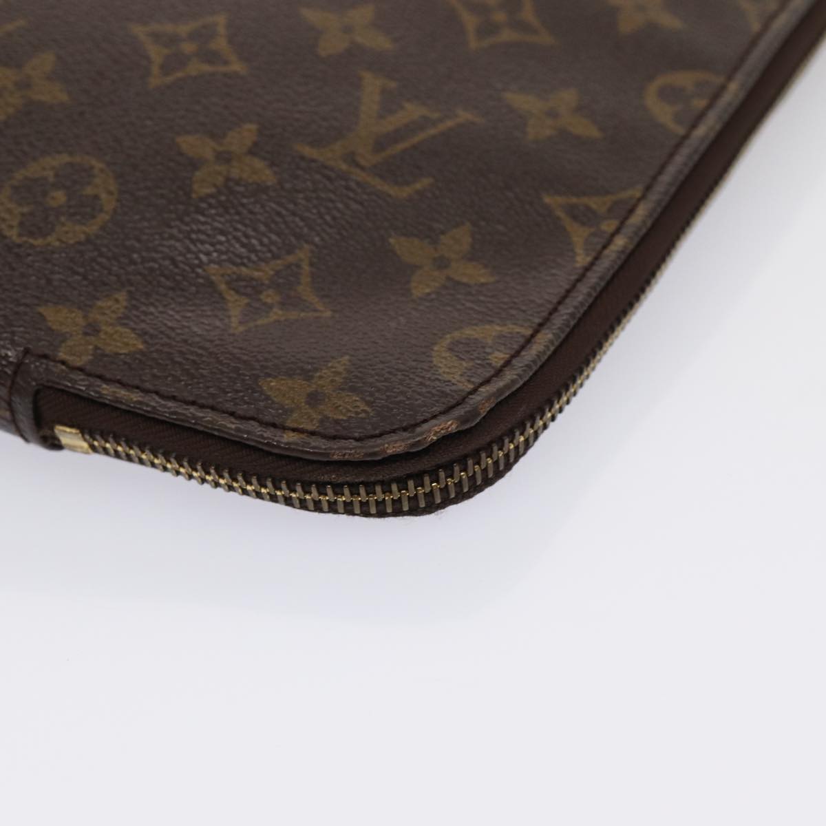 LOUIS VUITTON Monogram Posh Documents Clutch Bag M53456 LV Auth ep4785