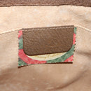 GUCCI GG Supreme Web Sherry Line Clutch Bag PVC Beige Red 89 01 033 Auth ep4795-9