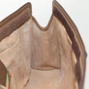 GUCCI GG Supreme Web Sherry Line Clutch Bag PVC Beige Red 89 01 033 Auth ep4795-17