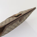 GUCCI GG Supreme Web Sherry Line Clutch Bag PVC Beige Red 89 01 033 Auth ep4795-5