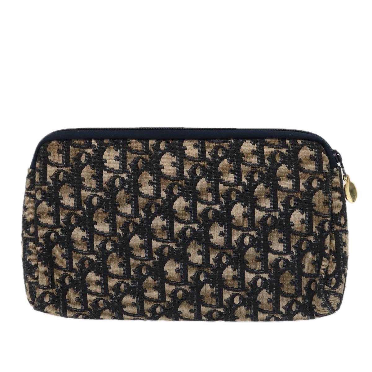 Christian Dior Trotter Canvas Clutch Bag Navy Auth ep4801 - 0