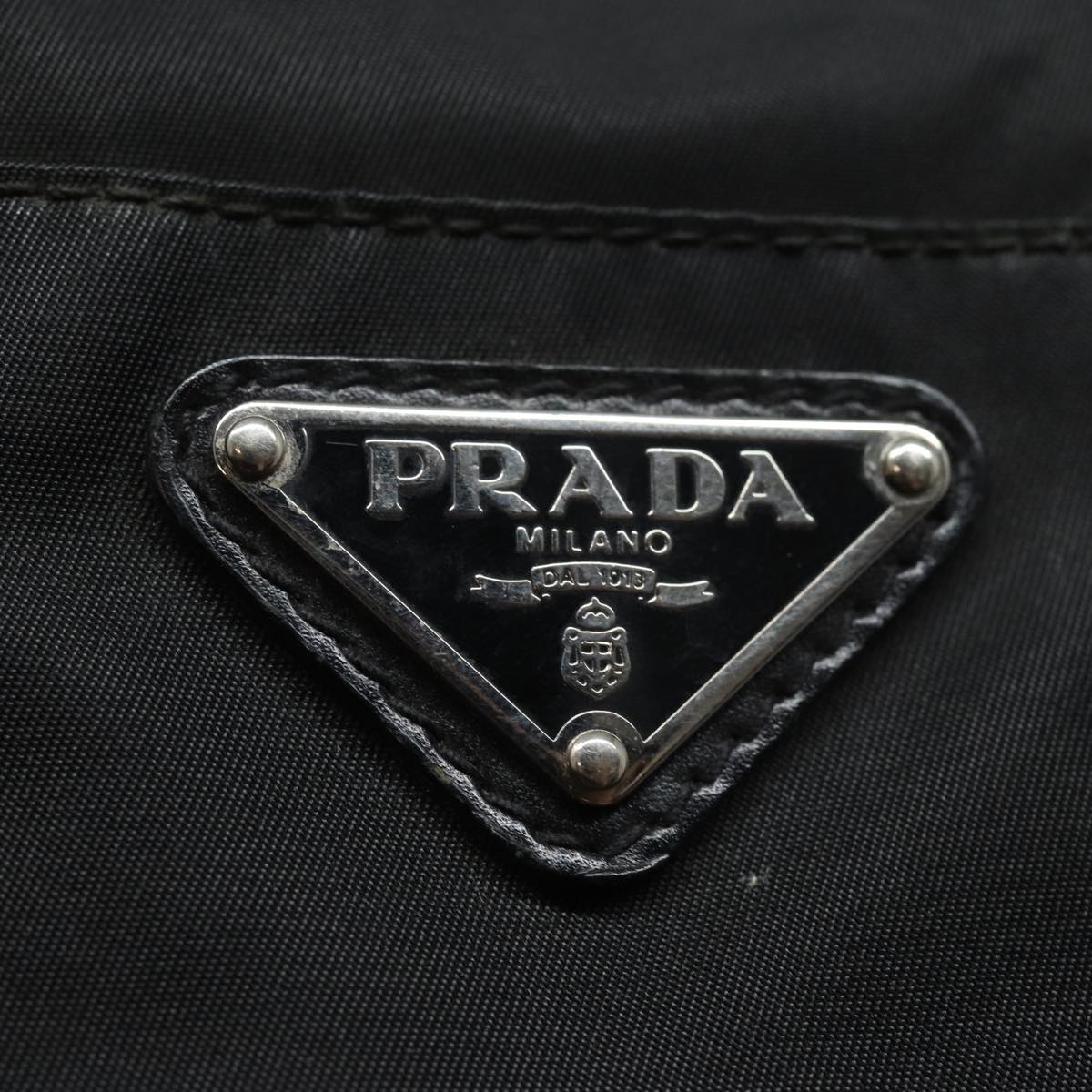 PRADA Hand Bag Nylon 2way Black Auth ep4825