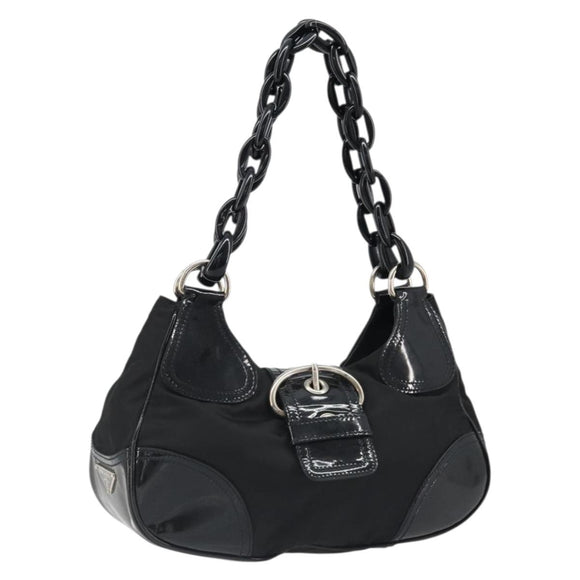 PRADA Shoulder Bag Nylon Black Auth ep4838