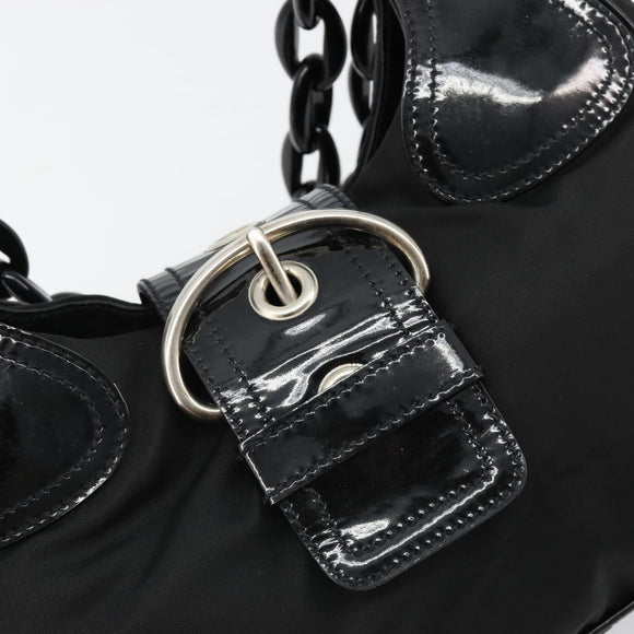 PRADA Shoulder Bag Nylon Black Auth ep4838