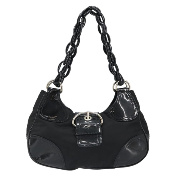 PRADA Shoulder Bag Nylon Black Auth ep4838