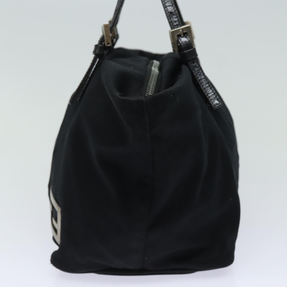 FENDI Hand Bag Nylon Black Auth ep4840