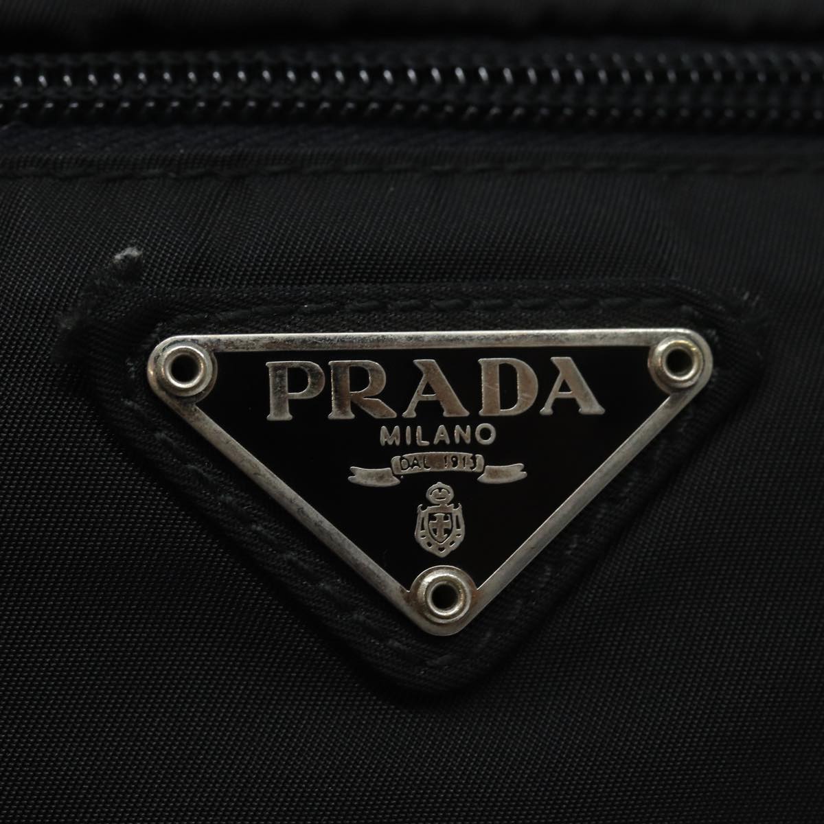 PRADA Waist bag Nylon Black Auth ep4862