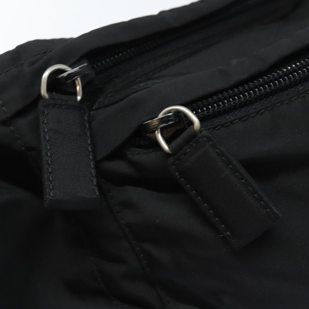 PRADA Waist bag Nylon Black Auth ep4862