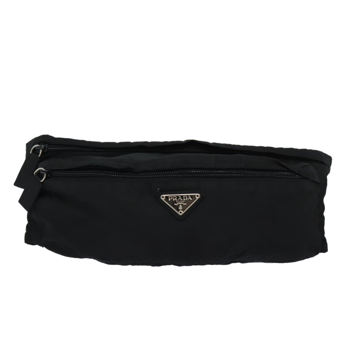 PRADA Waist bag Nylon Black Auth ep4862 - 0