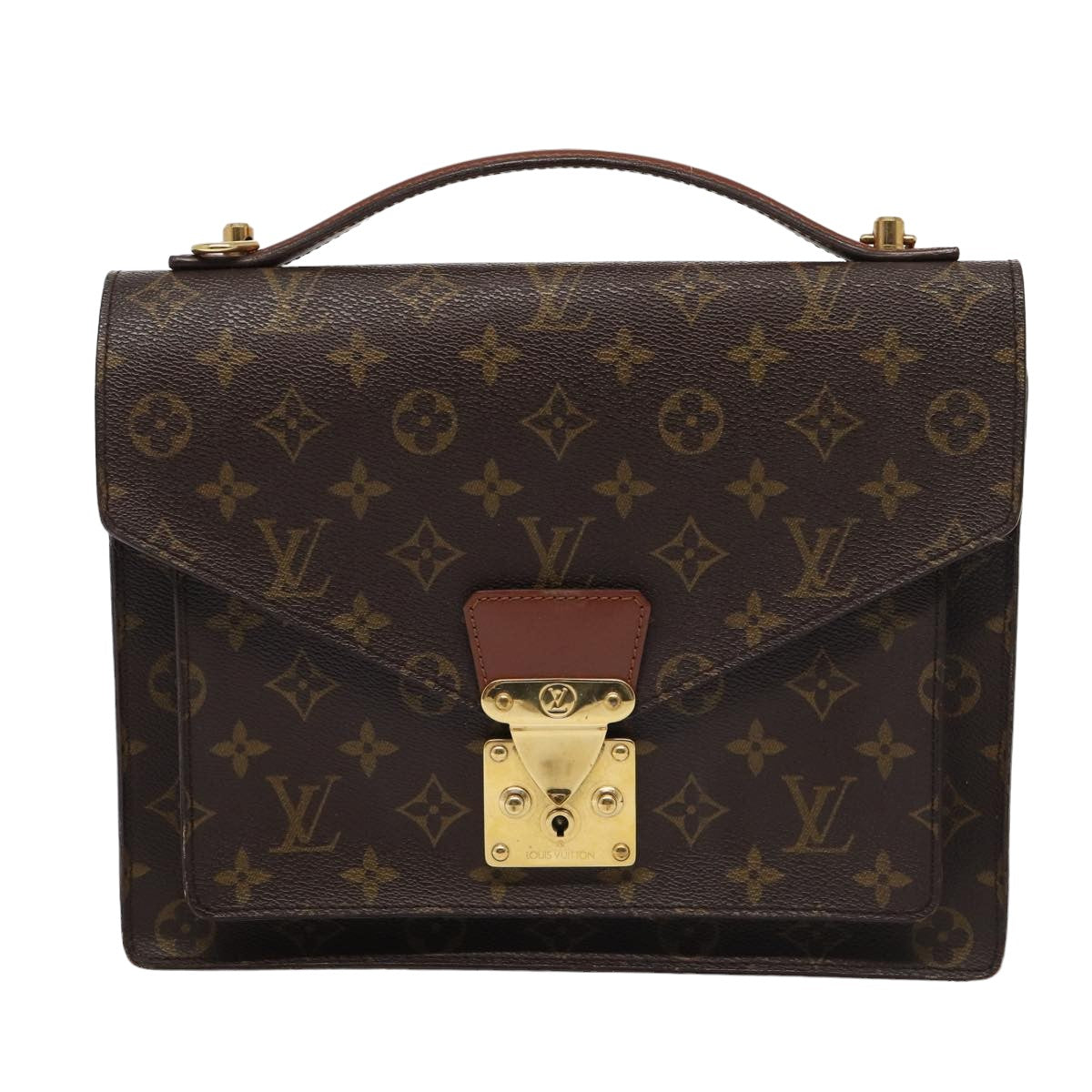 LOUIS VUITTON Monogram Monceau 28 Hand Bag 2way M51185 LV Auth ep4870