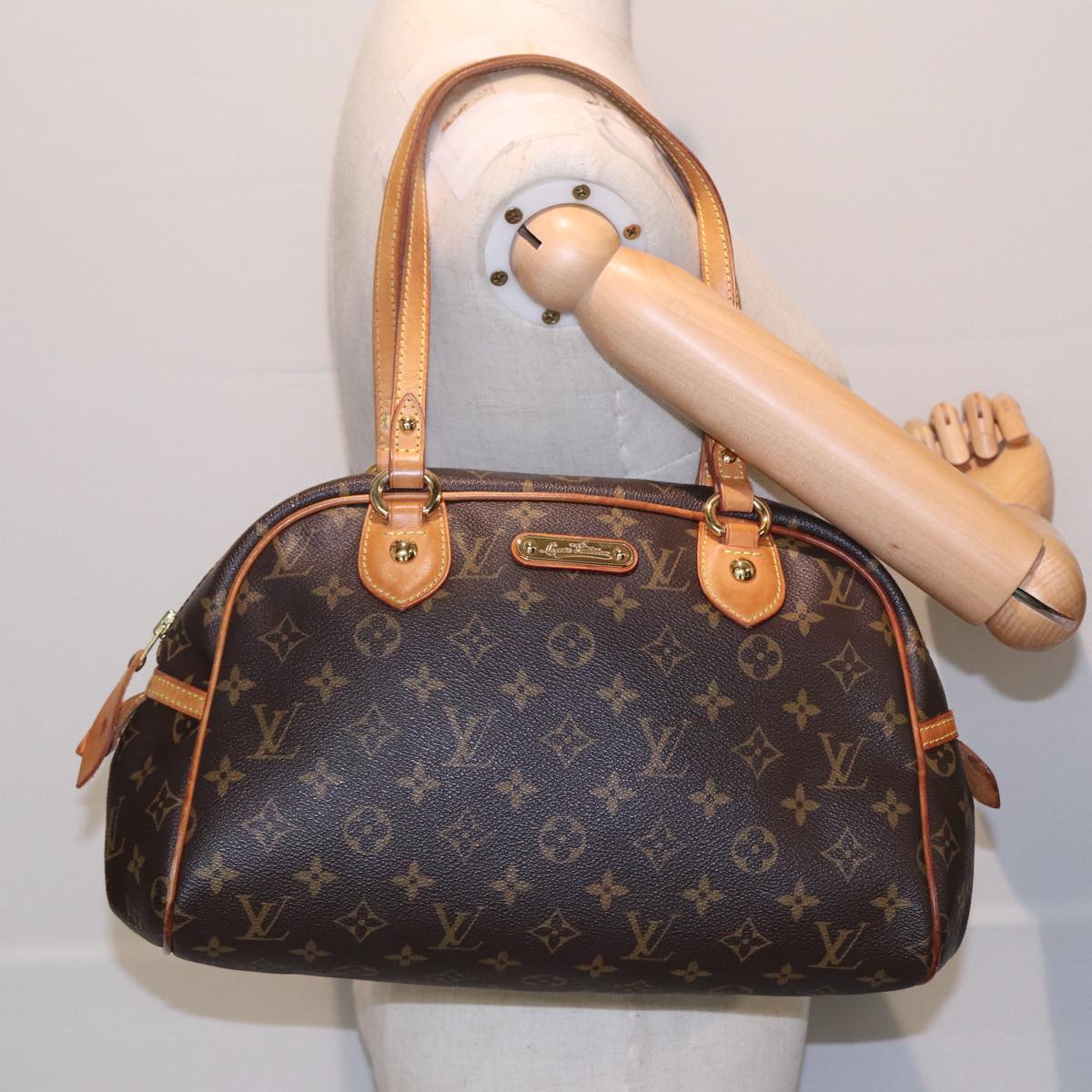 LOUIS VUITTON Monogram Montorgueil PM Hand Bag M95565 LV Auth ep4873