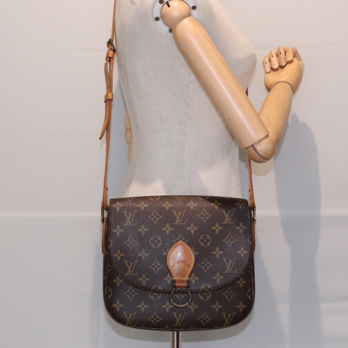 LOUIS VUITTON Monogram Saint Cloud GM Shoulder Bag M51242 LV Auth ep4876