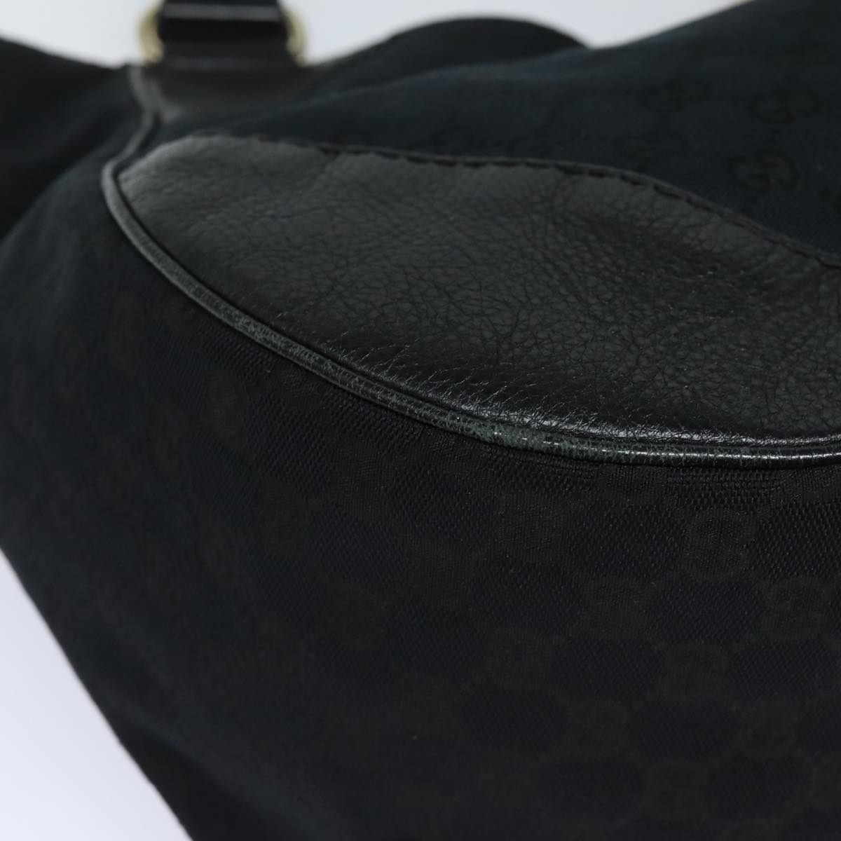 GUCCI GG Canvas Tote Bag Black Auth ep4882