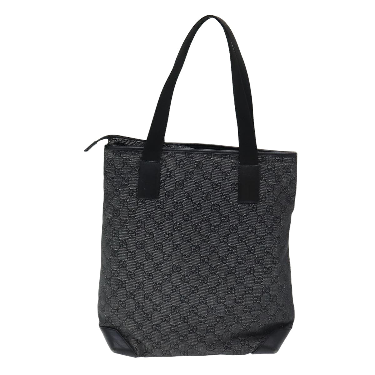 GUCCI GG Canvas Tote Bag Black 28892 Auth ep4884